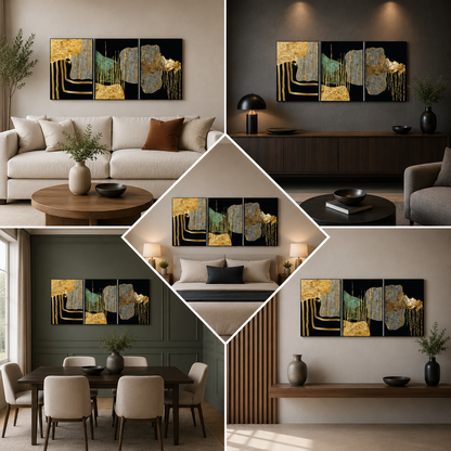 Multiple Painting Frame for Living Room wall decor (12x1 8 In)
