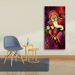 Beautiful Lord Ganesha Wall Painting With Frame for Wall Decors