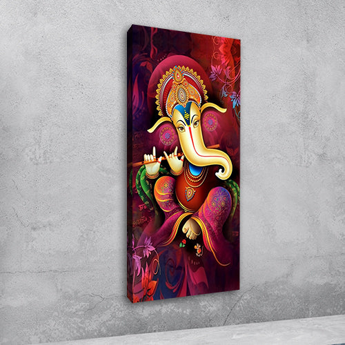 Beautiful Lord Ganesha Wall Painting With Frame for Wall Decors