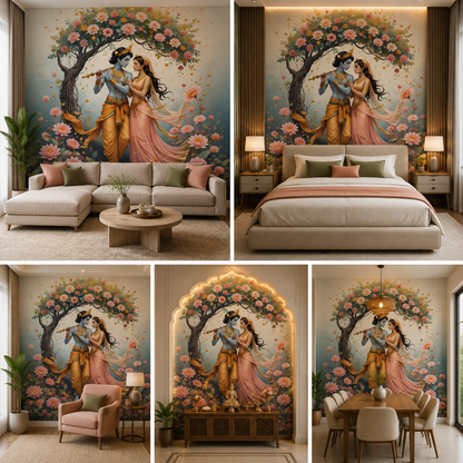Radha Krishna Wallpaper | Peel & Stick Premium Wallpaper
