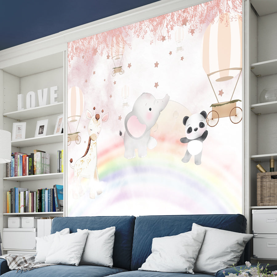 Cartoon Self- Adhesive Wallpaper for Kids Room