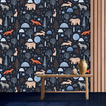 Cartoon Theme Wallpaper for Kids Room Self- Adhesive