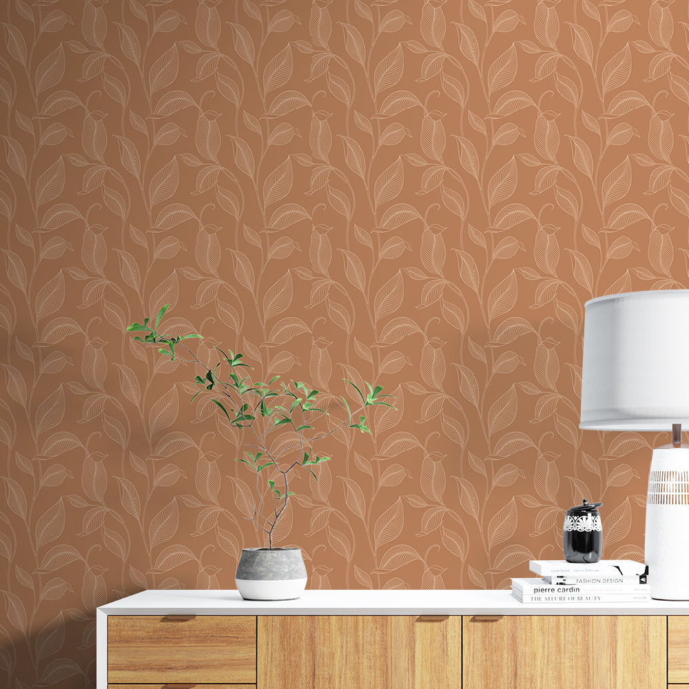 Floral Art Wallpaper for Living Room Self- Adhesive