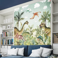 Beautiful Animals Theme Wallpaper for Kids Room, Wallpaper for Childrens Bedroom, Self Adhesive Wallpapers, just Peel and Stick Wallpapers for Bedroom, Office Walls | Hassle Free Installation
