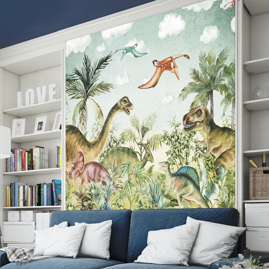 Animals Theme Wallpaper for Kids Room Self Adhesive Hassle Free