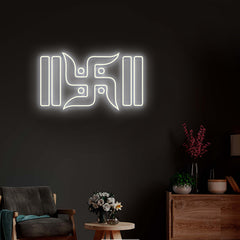 Swastik Shubh Labh Led Neon Lights Sign