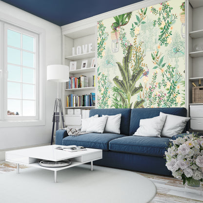 Premium Floral Wallpaper for Living Room