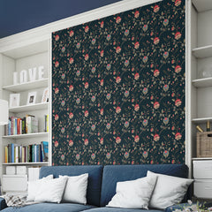 Premium Luxury Wallpaper Flower Tree Artistic Floral Wallpaper