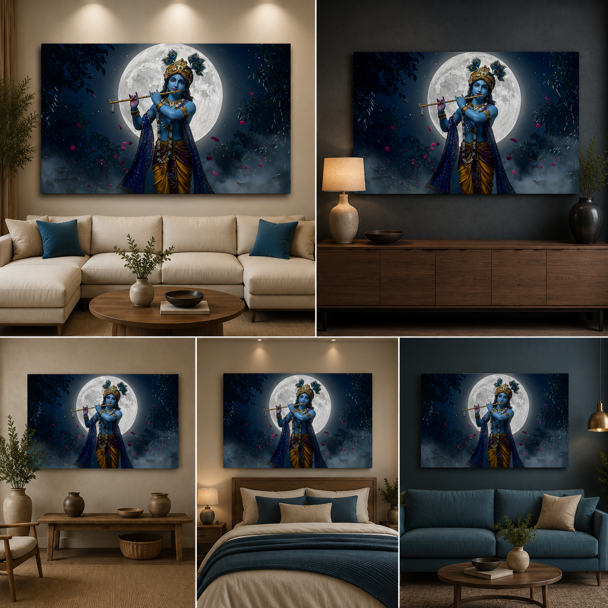 Lord Krishna Painting | Canvas Painting Frame