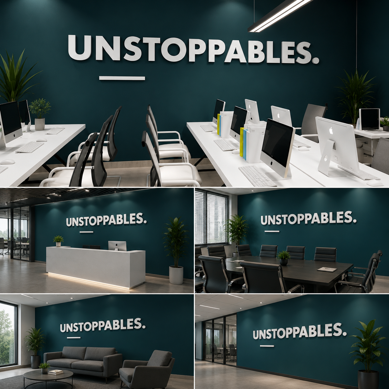 Unstoppable Wall Decal – Motivational Office Wall Decor for Corporate Workspace, Startup & Team Inspiration