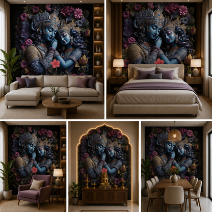 Radha Krishna Wallpaper | Peel & Stick Premium Wallpaper
