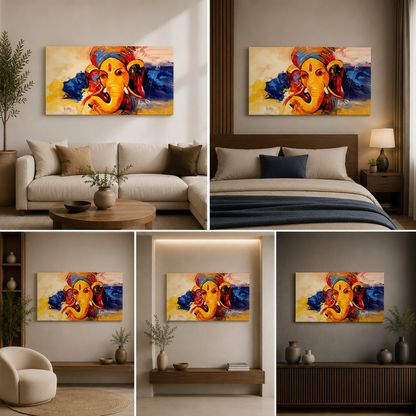 Rangoli Ganesha Painting for Living Room Decor