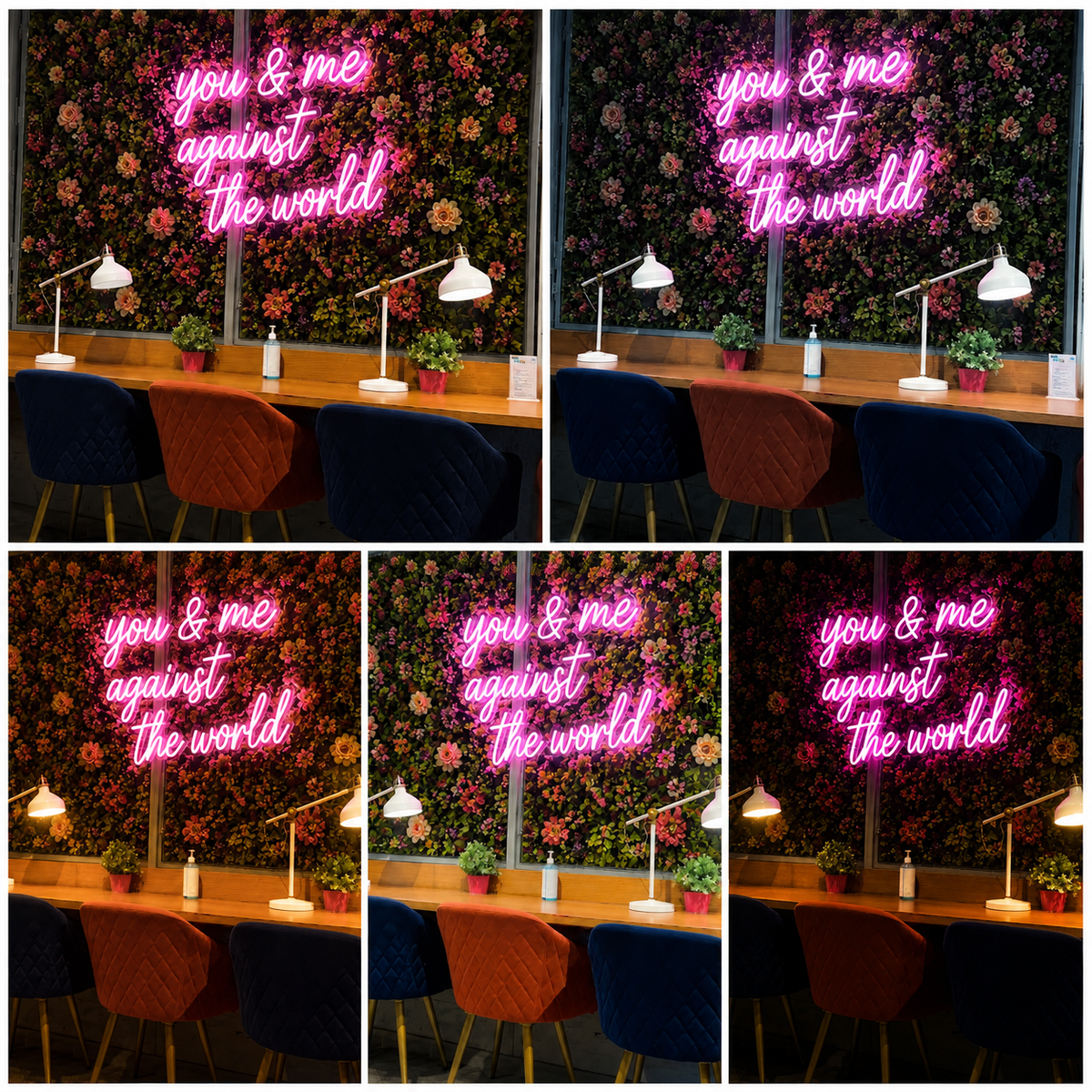 Romantic Neon Quote Wall Art LED Decor for Bedroom, Cafe, Wedding and Home Interiors