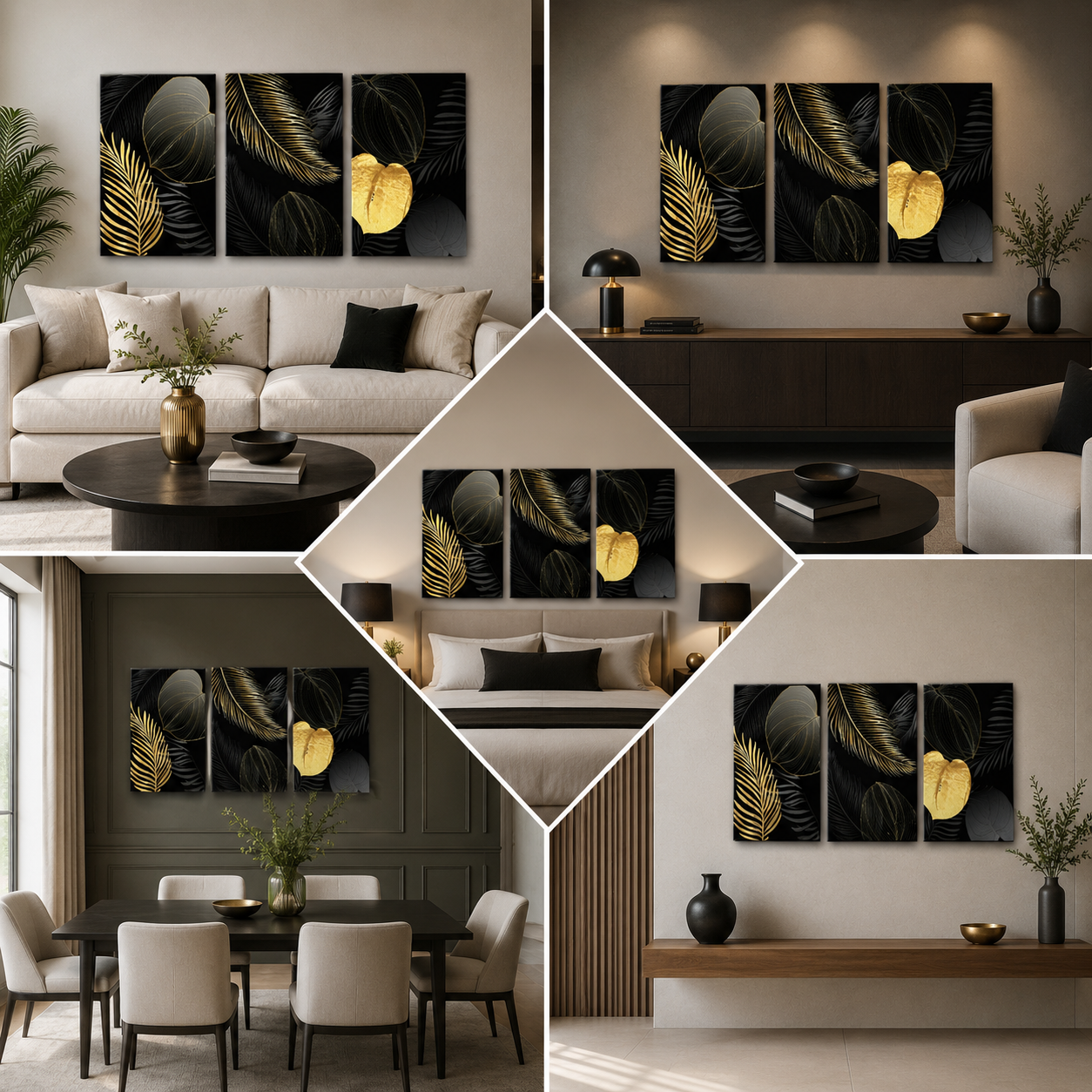 Multiple Painting Frame for Wall Decor (12x18 In)