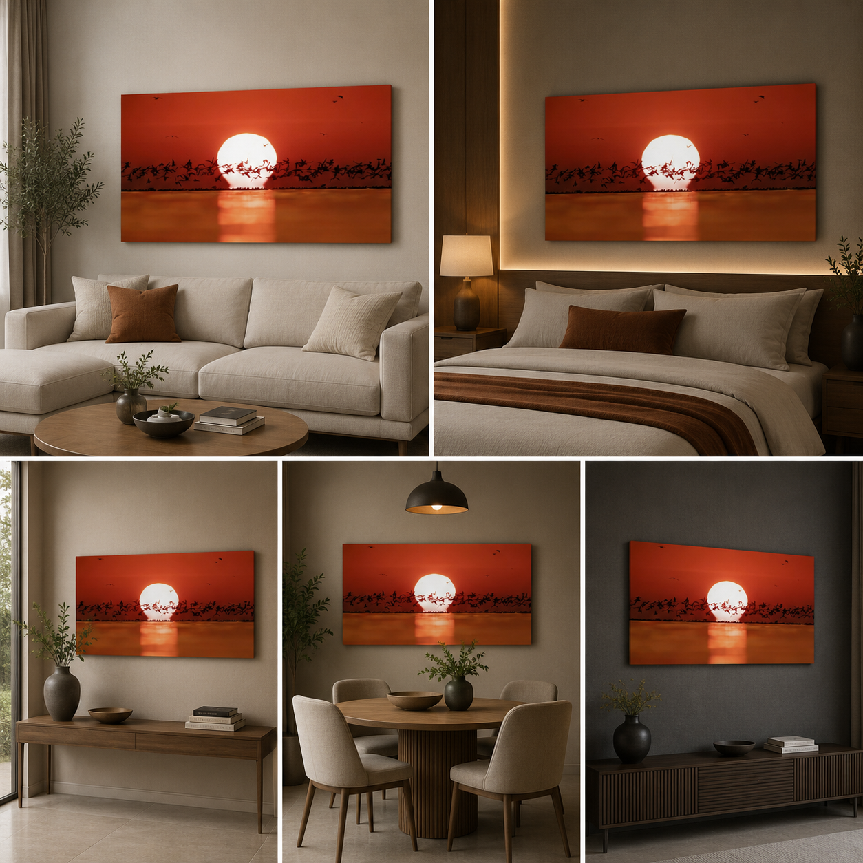 Sea Landscape Wall Painting Frame for Living Room