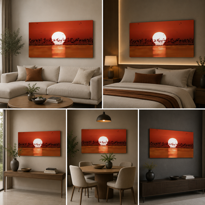 Sea Landscape Wall Painting Frame for Living Room