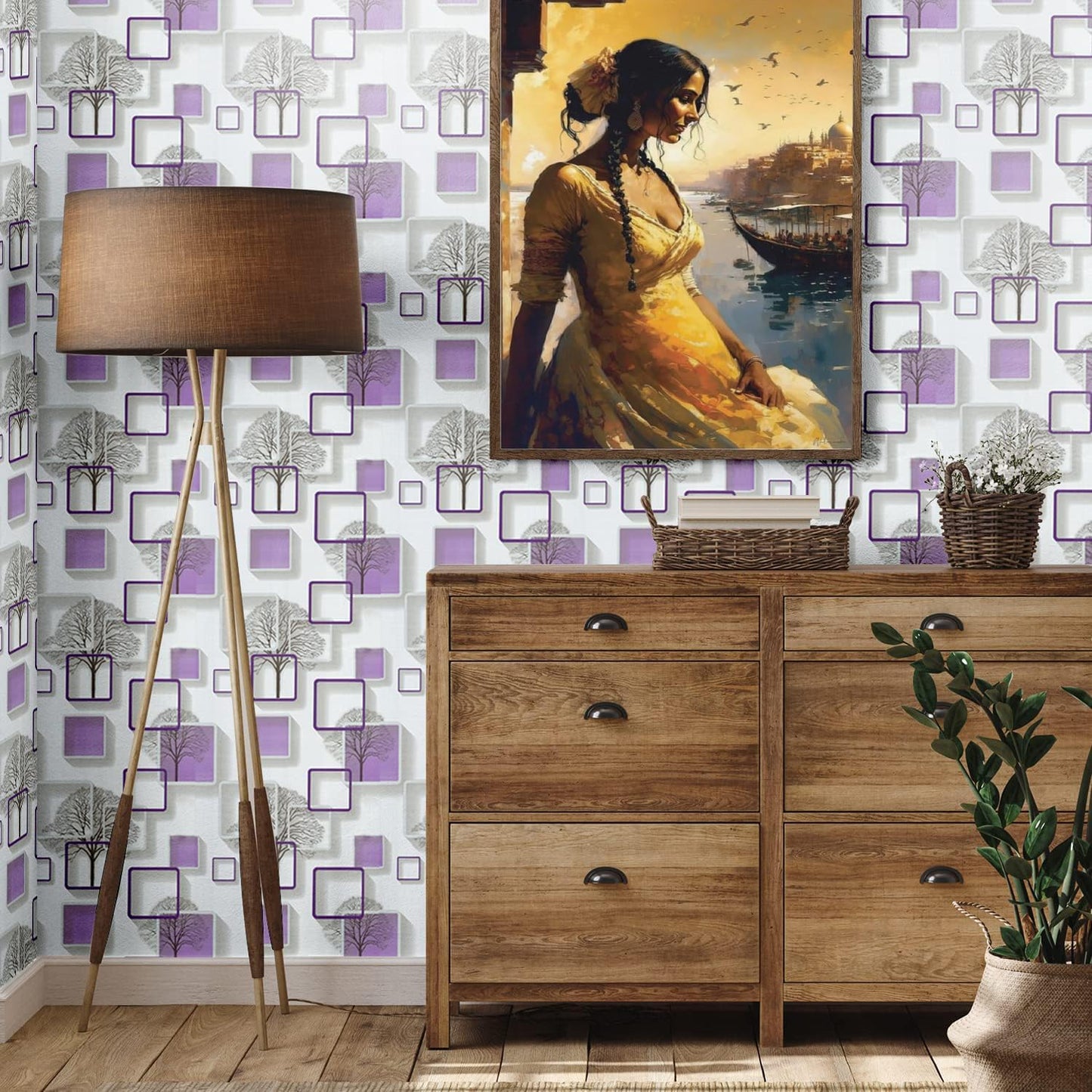 Peel and Stick Wallpaper, Self Adhesive DIY Wall Sticker for Bedroom Hall Living Room Kitchen Home & Office, PVC Coated & Waterproof Surface Scratch Resistant – 45 x 300cm