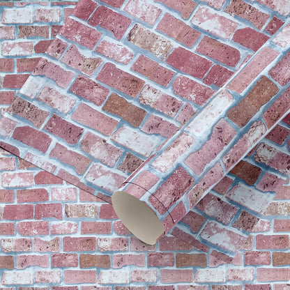 Peel and Stick self Adhesive Luxury Wall Stickers DIY Wallpaper for Living Room, Bedroom, Office Easy to Stick PVC Waterproof Scratch Resistance for Home décor 45 cm x 300 cm Brick