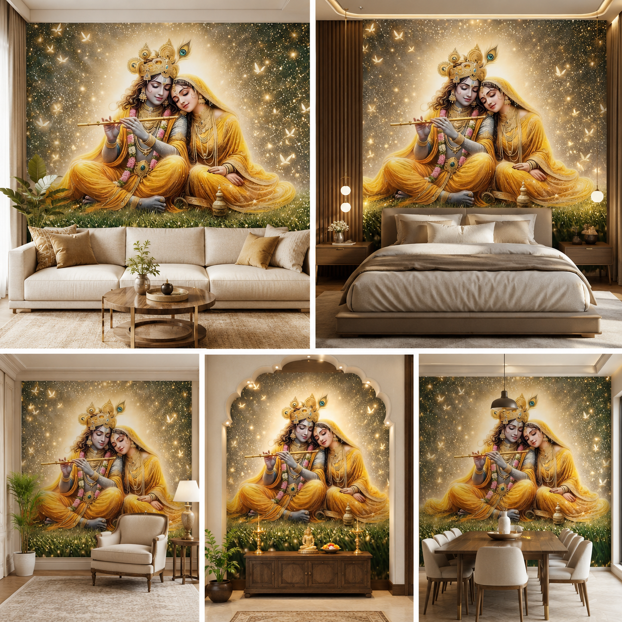 Radha Krishna Wallpaper | Peel & Stick Premium Wallpaper