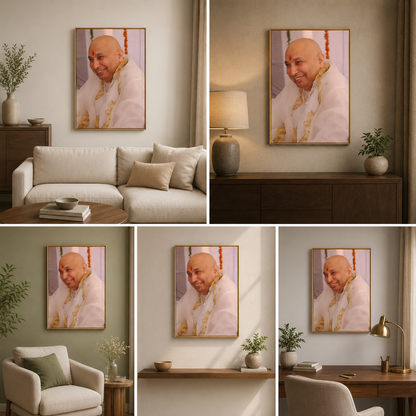 Guru Ji Canvas Wall Art | Religious Photo Frame for Home, Living Room & Temple Decor