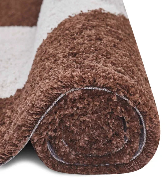 Royal Nomadic Modern Abstract Carpet Brown and Black