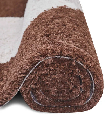 Royal Nomadic Modern Abstract Carpet Brown and Black