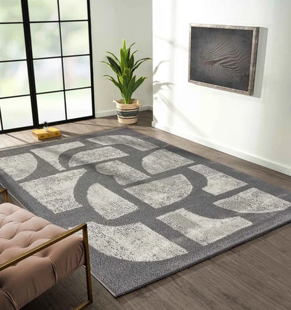 Reflexion Modern Abstract Carpet D.Grey