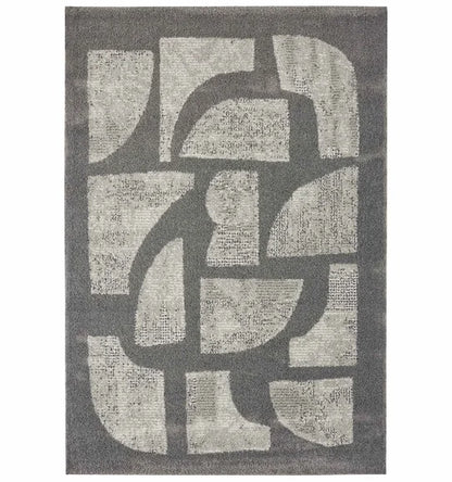 Reflexion Modern Abstract Carpet D.Grey