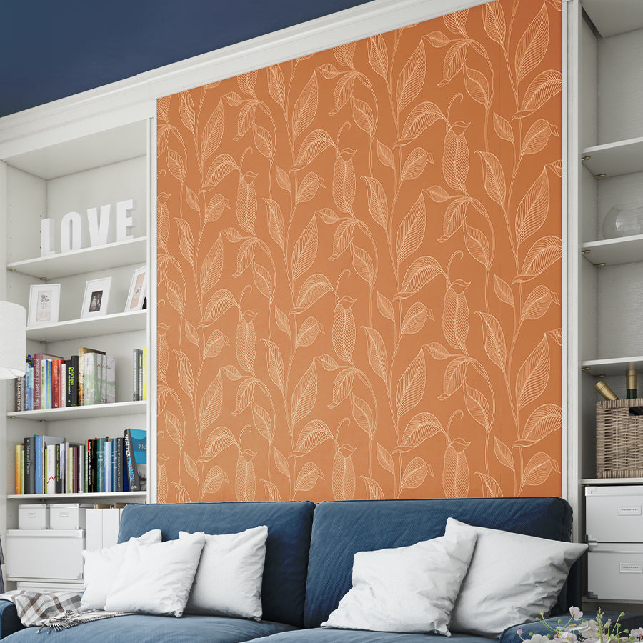 Floral Art Wallpaper for Living Room Self- Adhesive