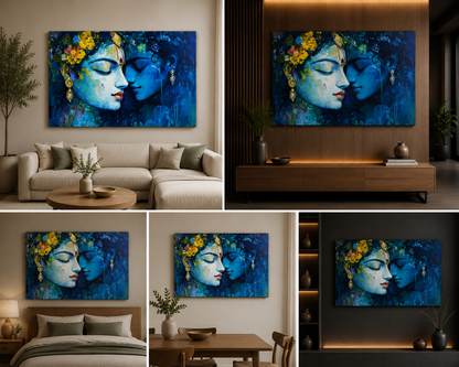 Radha Krishna Painting | Canvas Painting Frame