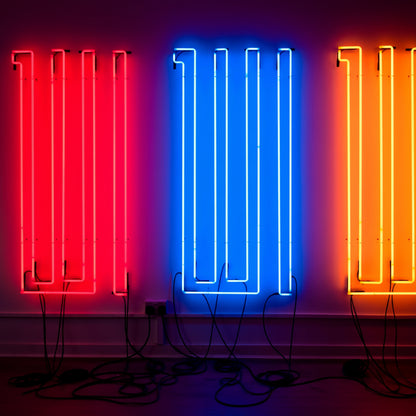 Modern Triple LED Neon Tube Wall Lights for Home, Office and Commercial Interior Decor