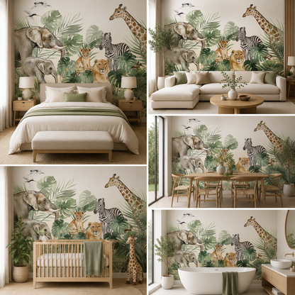 Premium Forest Theme Wallpaper for Kids Room Bedroom