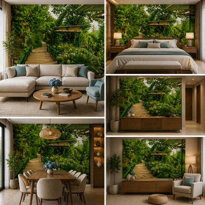 Garden Wallpaper for Home Decor