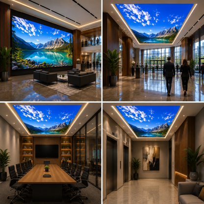LED Fabric Light Panel | Large Backlit Wall Display for Modern Interiors