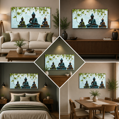Lord Buddha Paintings Frame For Living Room Wall Decor