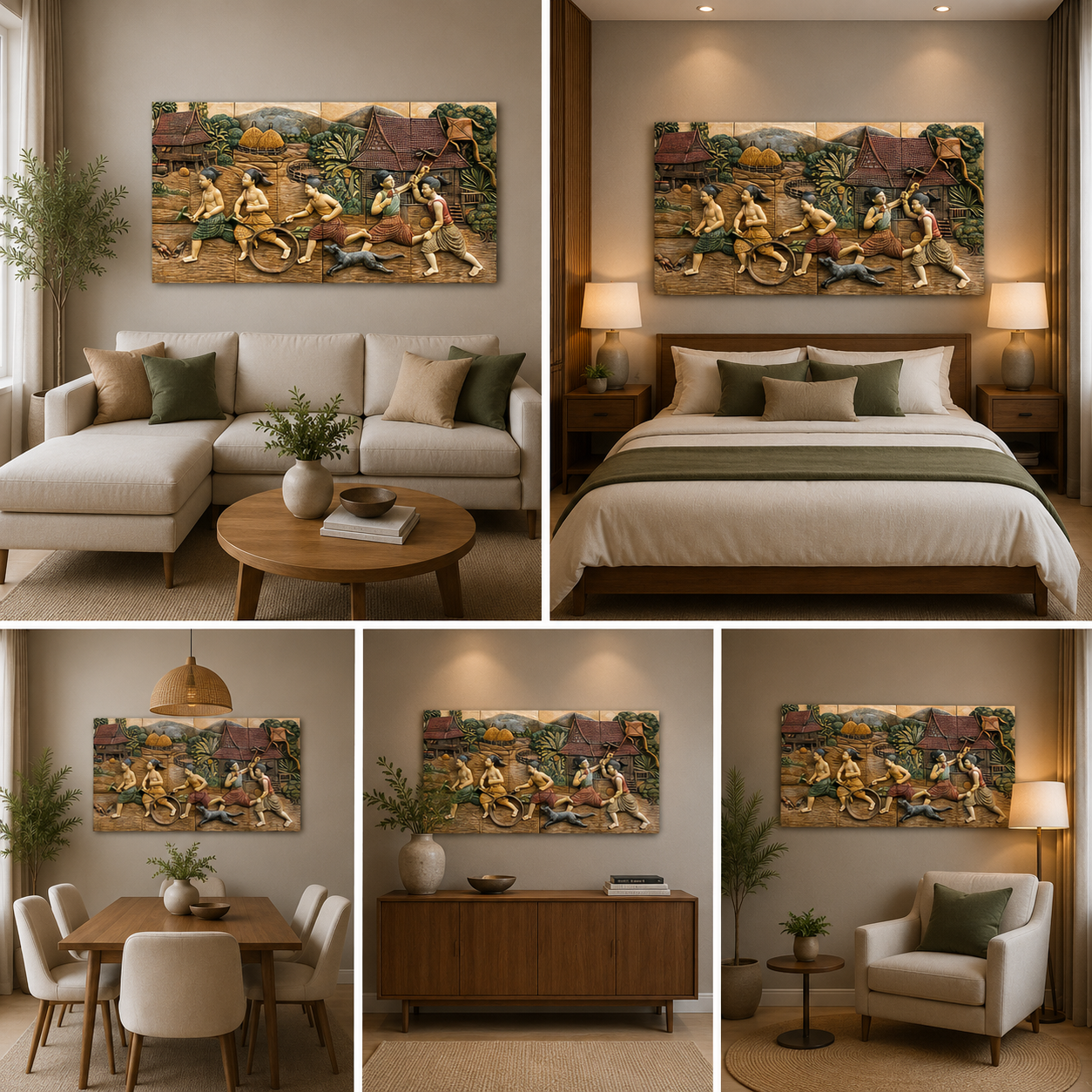 3D kids Playing Wall Frame for Living Room Decoration