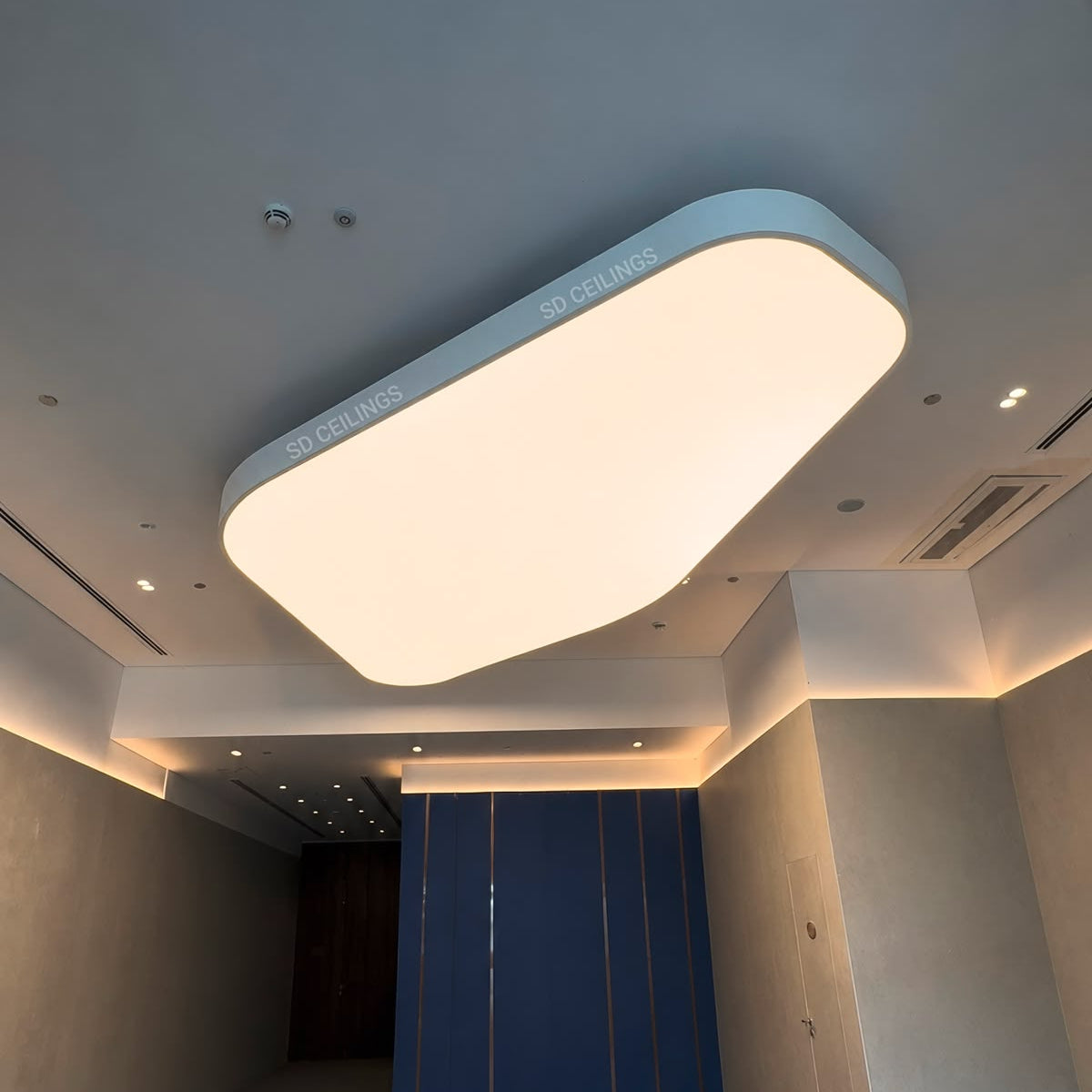 LED Fabric Light Panel | Large Backlit Ceiling Light for Modern Interiors