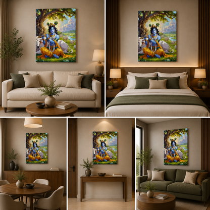 Lord Krishna Painting | Canvas Painting Frame