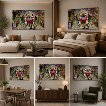 Khatu Shyam ji Painting Canvas for Wall Decor