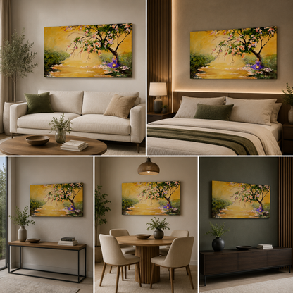 A Princess at Riverfront for Living Room Wall Decor