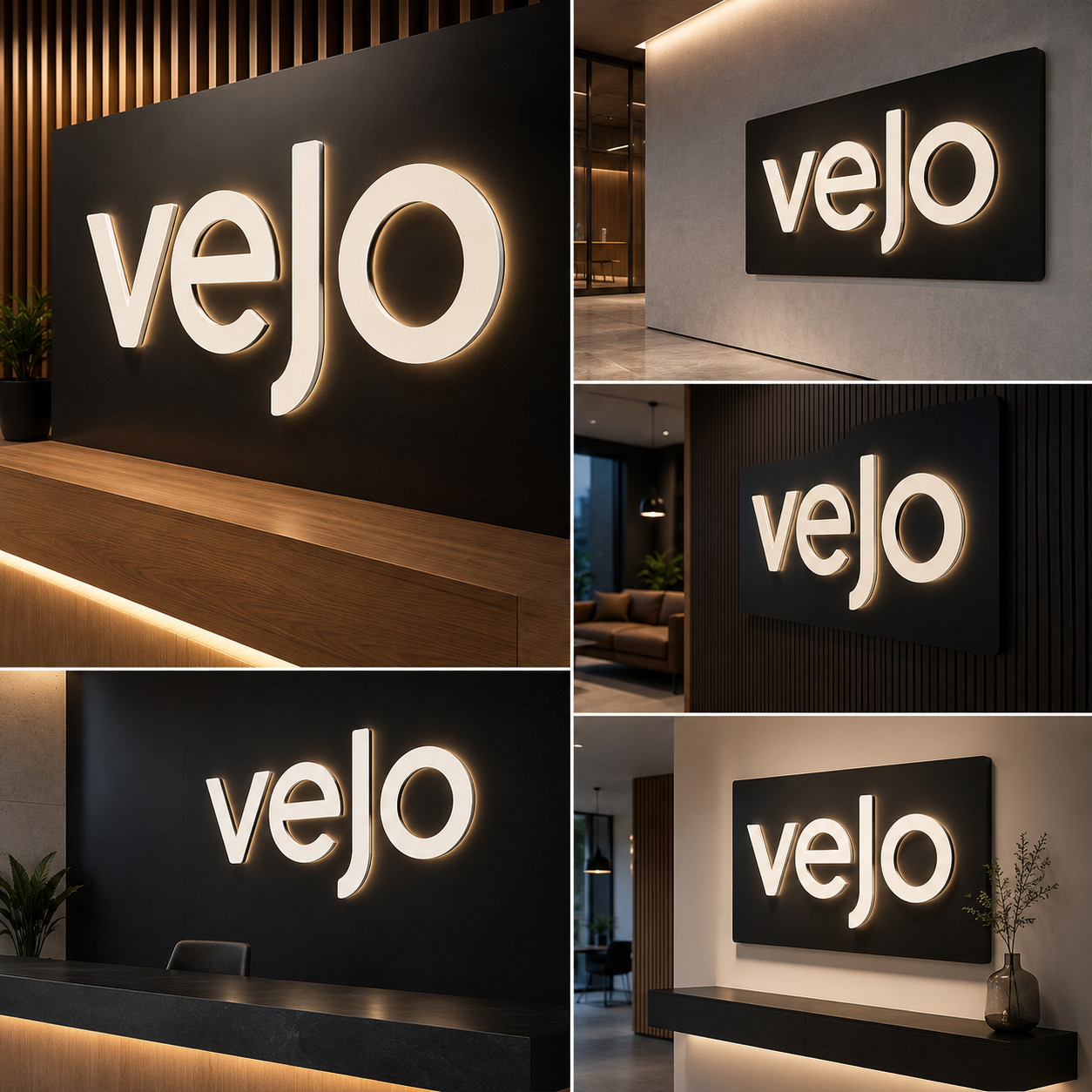 3D Acrylic Letter Sign Board with Base Panel | Custom Raised Letters for Shop & Office Branding | Premium Non-Lit Signage