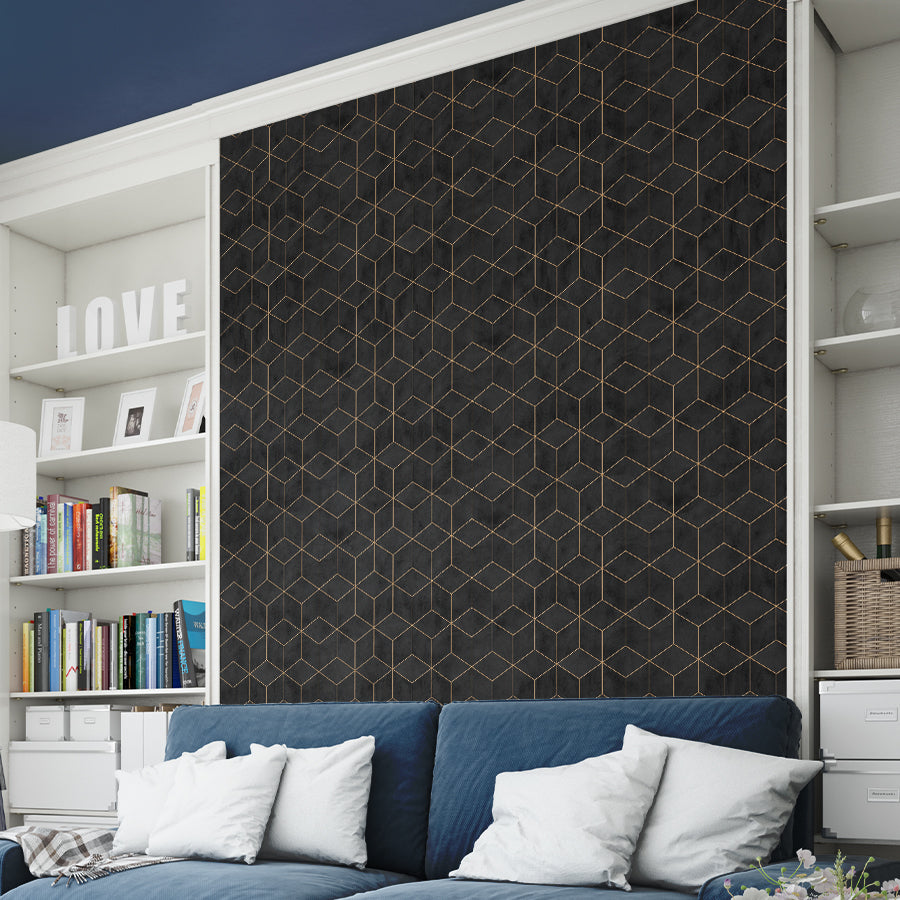 Diamond Pattern Self Adhesive Wallpapers for Living Room