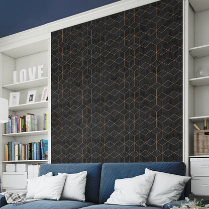 Diamond Pattern Self Adhesive Wallpapers for Living Room