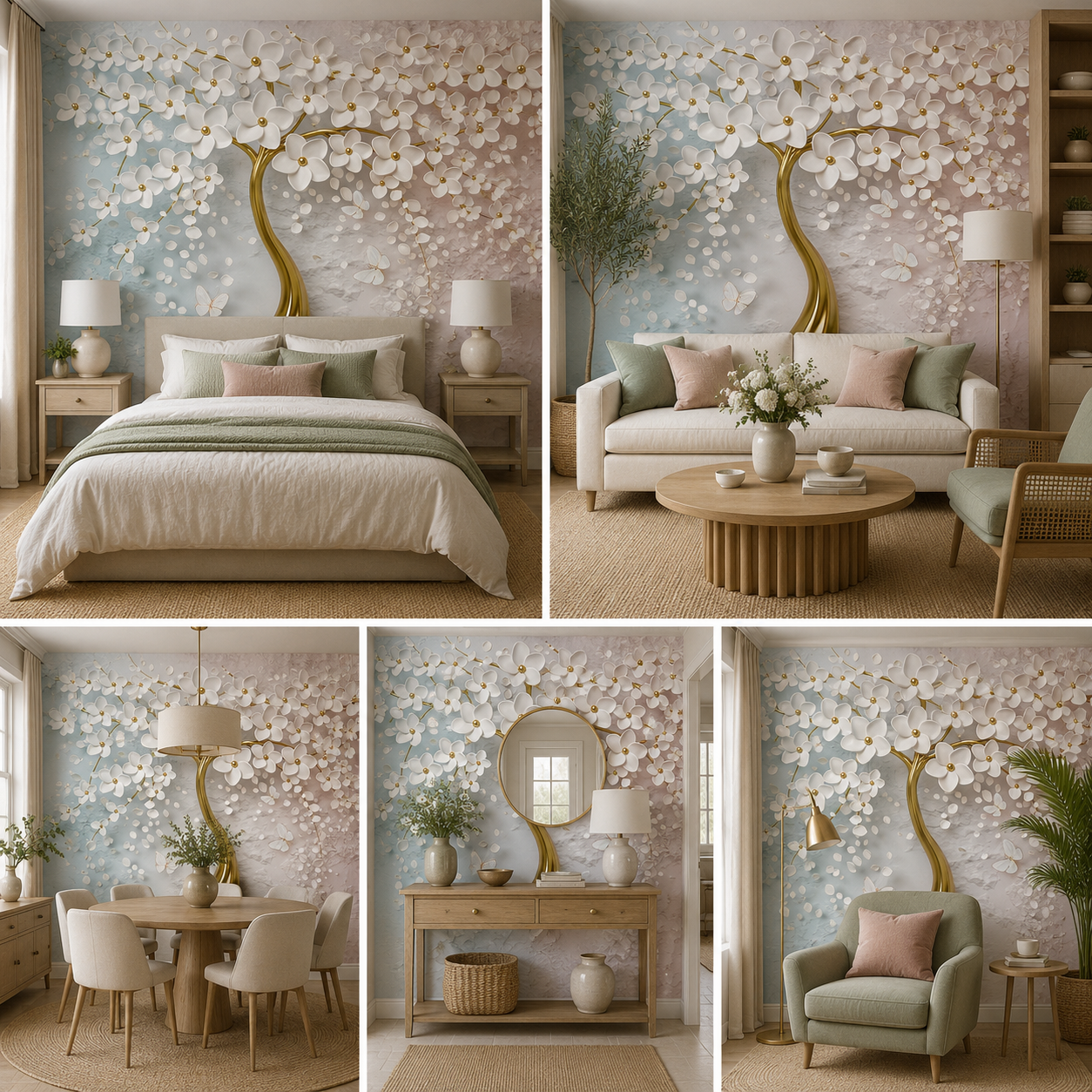 A Diamond Tree Luxury Wallpaper for Bedroom