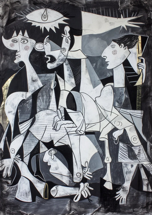 Abstract Expression - Cubist Style Wall Poster for Living Room (24 By 36) In