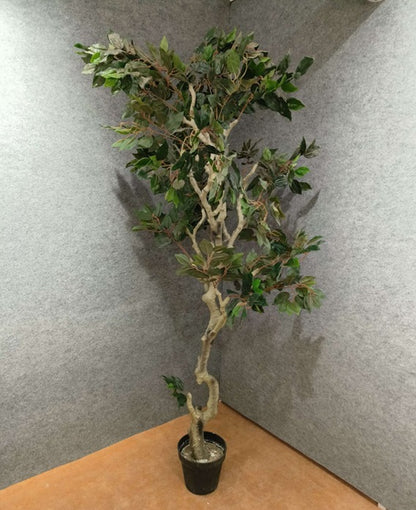 Artificial Olive Tree Tall Fake Potted Olive Silk Tree with Planter Artificial Tree for Office House Living Room