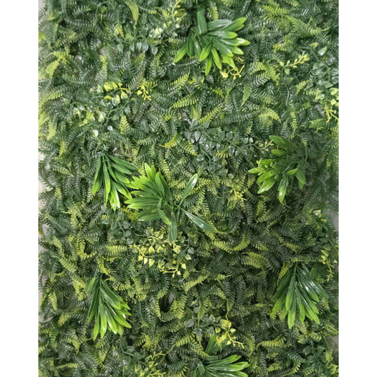 Artificial Vertical Garden, Artificial Wall Flower for Wall Decor | Artificial Green Wall Hanging Plants | Wall Decoration (16 by 24 Inches) Artificial green foliage panel