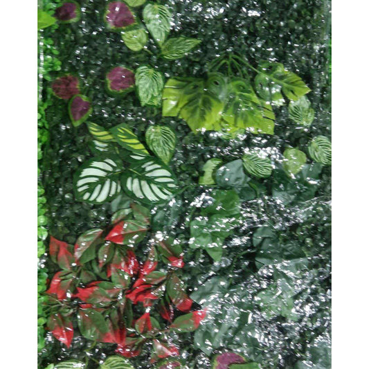 Artificial Vertical Garden, Artificial Wall Flower for Wall Decor | Artificial Green Wall Hanging Plants | Wall Decoration (16 by 24 Inches)