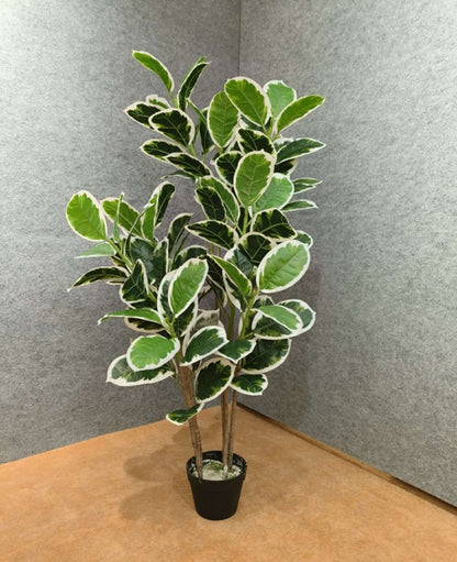 Artificial Plant Fiddle Leaf Fig Tree Fake Tree in Pot Natural Faux Tree with Home Décor Ficus Lyrata Greenery Plant Indoor Outdoor Decor for House Home Office