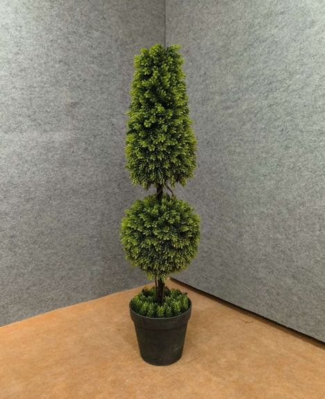 Artificial plants Boxwood Topiary Tree Potted Plant for Porch & Home Décor for living room decoration 